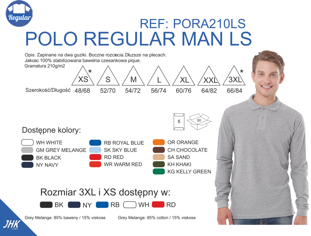 Koszulka Polo LongSleeve 210